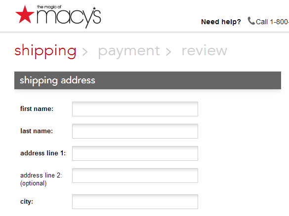 e-commerce checkout guideline examples for website development