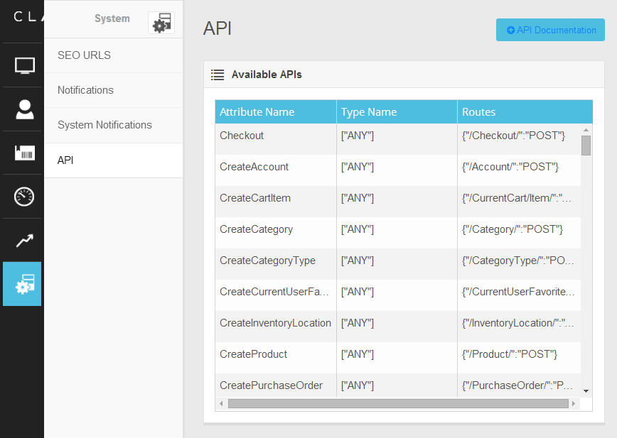 Clarity ecommerce gets its custom API made available to customers and partners