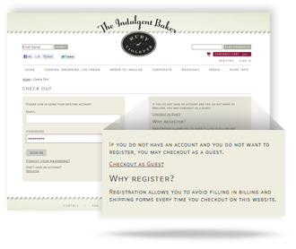 Clarity ecommerce | guest checkout option